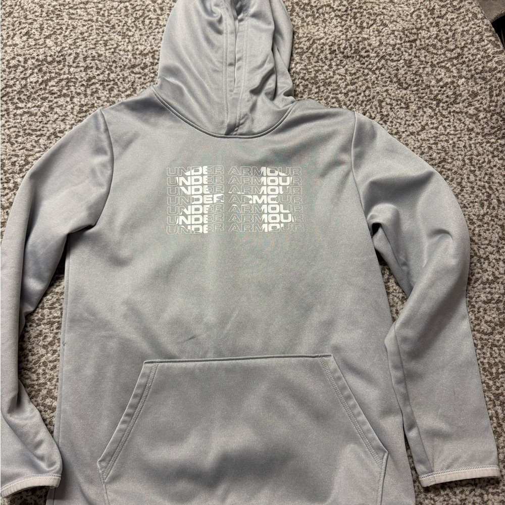 Under Armour Light Gray Pullover Hoodie